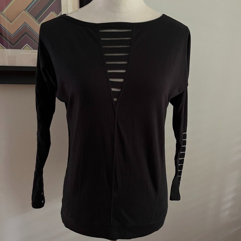 Betsey Johnson Black Long Sleeve T-shirt S